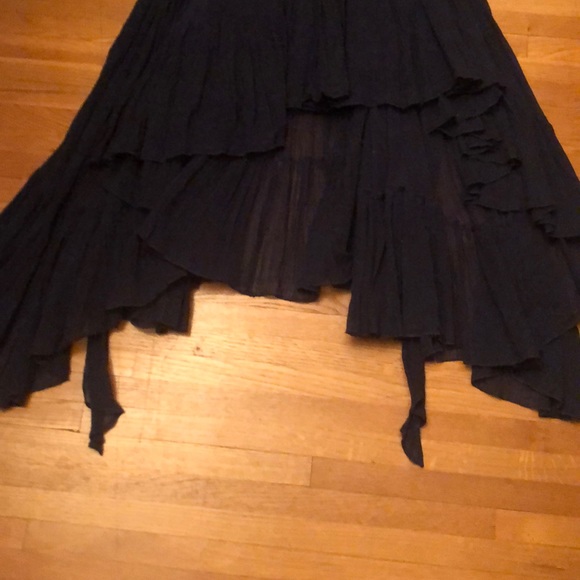 Betsey Johnson Dark Blue High-Low Dress - Picture 4 of 5